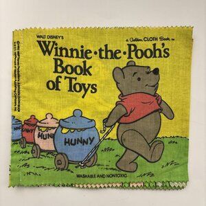 A Golden Cloth Book Walt Disney’s Winnie The Pooh’s Book Of Toys Vintage 1982
